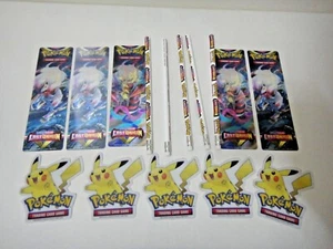 5x Pokemon Lost Origin Promotionals Pencils, Lenticular Bookmark & Pikachu Magne - Bild 1 von 2