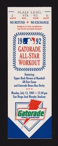 1992 HOME RUN DERBY All Star Game 3/4 TICKET ( Not a Replica ) PADRES NM-MINT - Picture 1 of 1