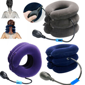Cervical Neck Traction Device Collar Brace Support Pain Relief Stretcher Therapy