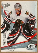 2008-09 CRISTOBAL HUET UPPER DECK ICE GOALIE CARD #17 CHICAGO BLACKHAWKS