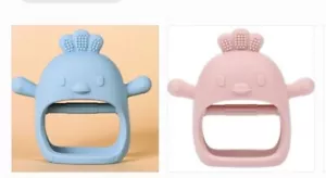 4 Pcs Baby Teething Toys Bear Hand Teethers for Babies Silicone Chick Teething - Picture 1 of 4