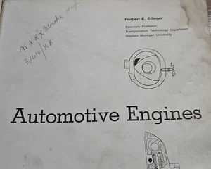 Auto Engine Old School 1974 manual de reparación de reconstrucción 200 páginas instrucciones - Imagen 1 de 5
