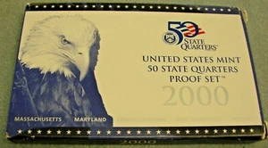 2000 U.S. Mint State Quarter Proof Set-Clad - Picture 1 of 1
