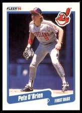 1990 Fleer Pete O'Brien Baseball Cards #498