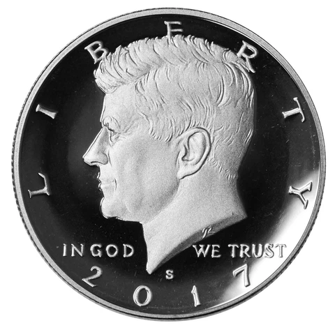 2017 S Kennedy Half Dollar Gem DCAM Proof CN-Clad Cover