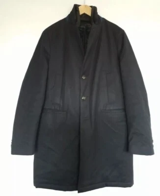 BOGGI Milano 夹克绝缘海军蓝羊毛 48 码,美国大号 — 第 1/4 张图片