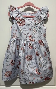 Janie And Jack Toddler Girl Blue Floral Sleeveless Dress Size 2T New W Tags - Picture 1 of 3