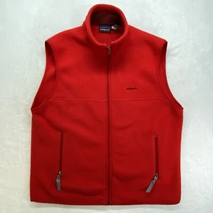 Patagonia Synchilla Vest Mens XL Fleece Zip Jacket Red - Picture 1 of 9