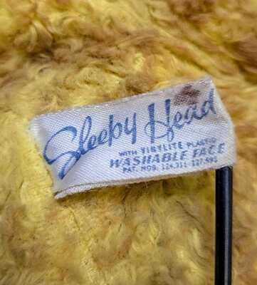 Muñeca Cabeza Dormir De Colección Knickerbocker Toy Co. Peluche Infantil Antiguo Foto 1 de 4