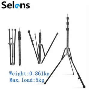 Selens 6ft Carbon Fiber Compact Light Stand Tripod for Softbox Umbrella Flash - Picture 1 of 10