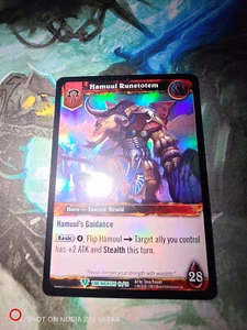World of Warcraft TCG Timewalkers 16/30 Hamuul Runetotem Alternate Art Foil!! - Picture 1 of 3