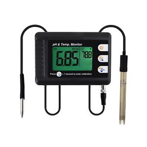 Moniteur de pH pH numérique et thermomètre testeur de qualité de l'eau avec ATC a...