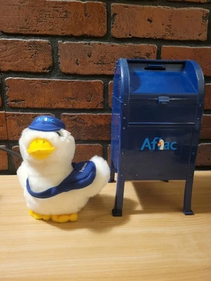 Aflac Postman Duck 会说话的毛绒玩具带邮箱 — 第 1/4 张图片