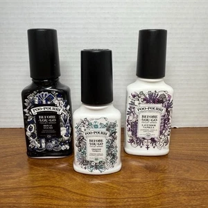 Poo Pourri Deodorizing Toilet Spray Royal Flush, Lavender&Frosted vanilla Set 3 - Picture 1 of 3