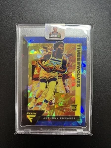 2020-21 Flux ANTHONY EDWARDS RC Blue Cracked Ice SP Rookie #202 Timberwolves - Bild 1 von 2