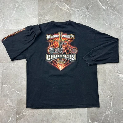 Camiseta Gráfica De Colección Orange County Choppers Para Hombres 2XL XXL Camisa Manga Larga Llamas Foto 1 de 4