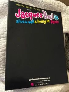 Jacques Brel Is Alive And Well And Living In Paris Songbook Hal Leonard - Picture 1 of 4