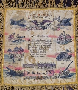 Segunda Guerra Mundial Ejército de Estados Unidos Fort Buchanan PR - Funda de almohada para madre - Militar Stk #1 - Imagen 1 de 11