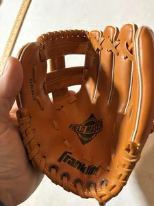 Franklin 4609 Fieldmaster Tan Leather BaseBall Glove Right Hand throw Youth 9.5" - Picture 1 of 2