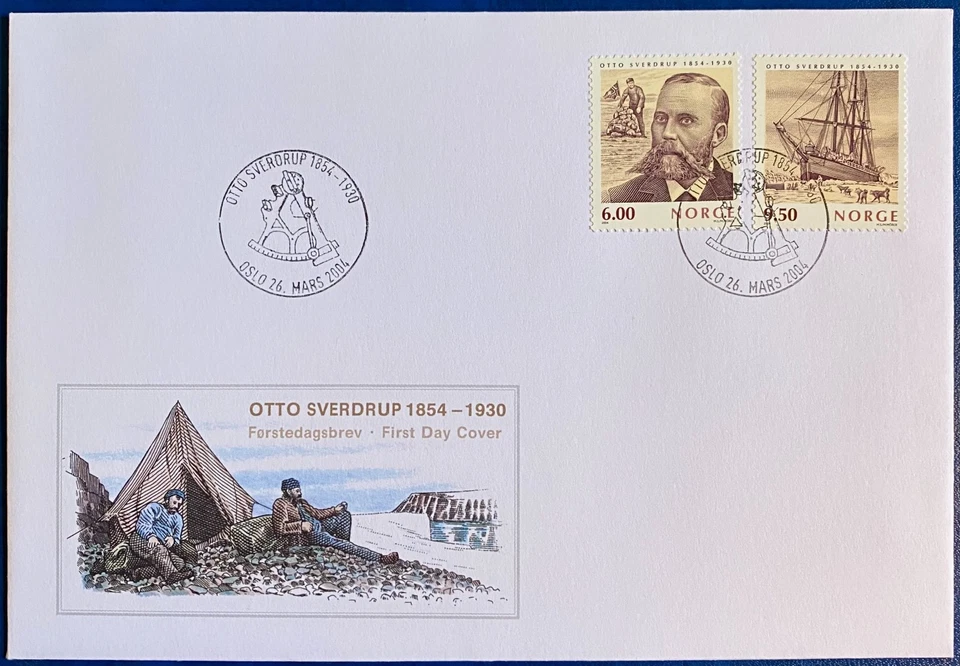 Norway FDC Year 2004 Otto Sverdrup 150 Years Anniversary - Image 1 of 1