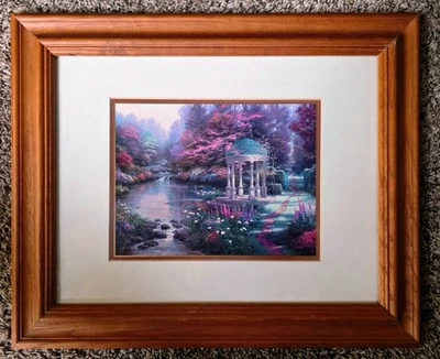 Impresión enmarcada Thomas Kinkade "El jardín de la oración" Foto 1 de 2
