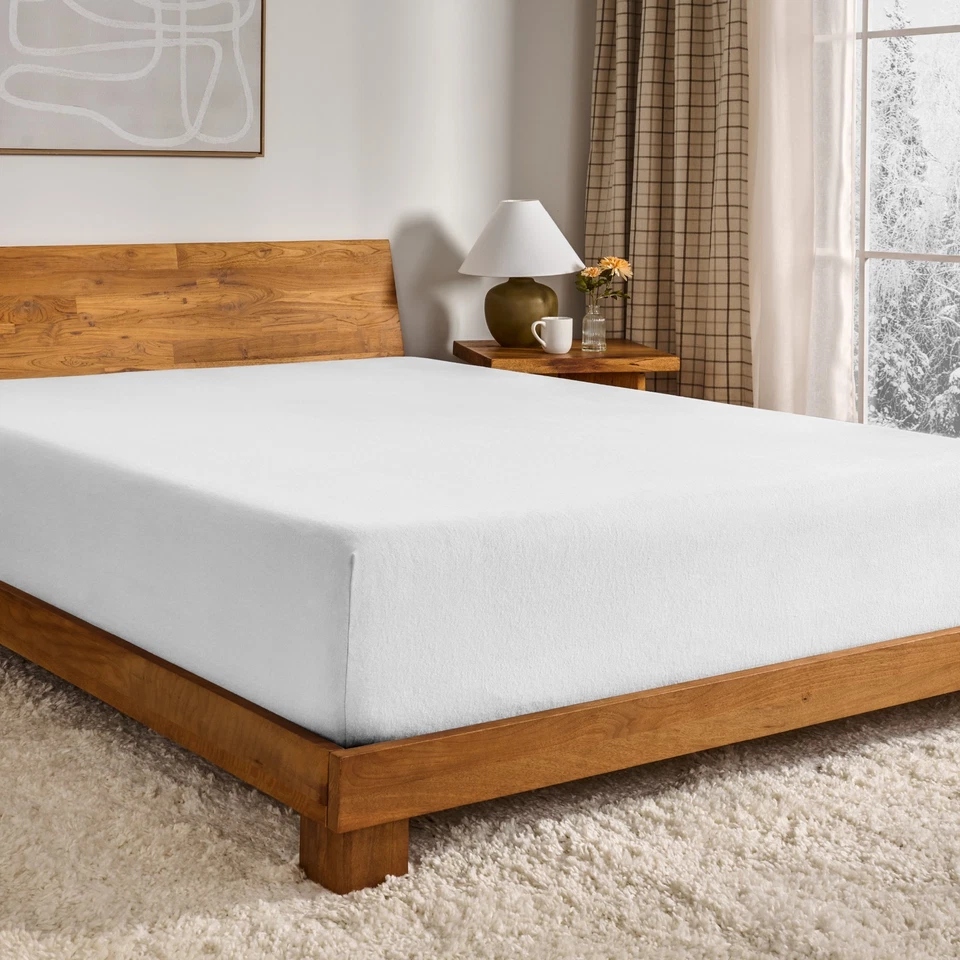 Bare Home Extra Soft Double Brushed 100% Flannel Cotton Fitted Sheet - Image 1 of 4