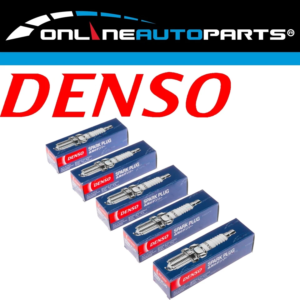 5 Denso Nickel Spark Plugs for Volvo C30 M SERIES 5 cyl 2.4L B5244S 2007~2010 - image 1 of 1