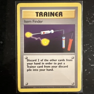 1999 Pokémon TCG Trainer Item Finder Base Set 74/102 Rare Regular Unlimited - Image 1 of 2