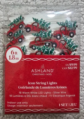 New  ASHLAND  LED Nostalgic Icon Light Set 6 FT Long Truck & Tree Christmas Deco - Image 1 of 3
