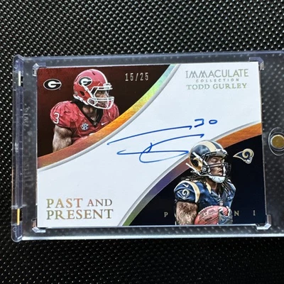 Panini Immaculate Todd Gurley 2015/25 pasado y presente Foto 1 de 3