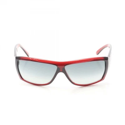 Chanel 6021-B Coco Mark Shield Sunglasses Red Frame Gray Lens Made in Italy Auth - Image 1 of 4