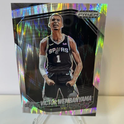 2024-25 Panini Prizm Black Victor Wembanyama Skewed Prizm #173/249 - Image 1 of 3