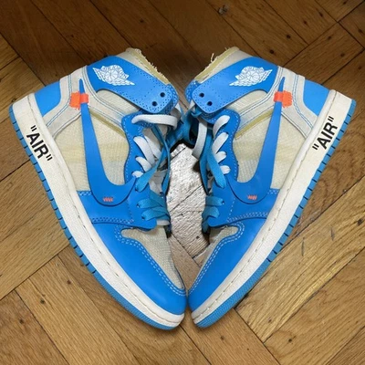 Nike Jordan 1 Retro OG x Off-White Alto UNC Talla 5.5  Foto 1 de 4