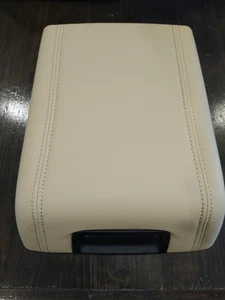 Fit For 2004-2008 Ford F-150 Beige Leather Center Console Arm Rest Lid Cover - Picture 1 of 7