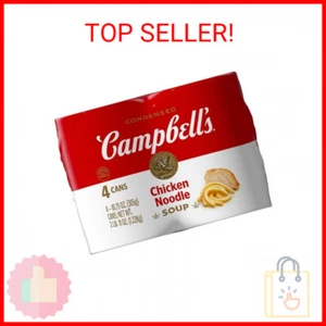 Campbell's Condensed Chicken Noodle Soup, 10.75 Ounce Can (Pack of 4) - Picture 1 of 2