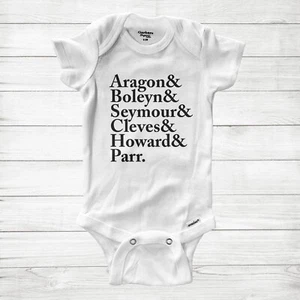 Baby Säugling Body Kleidung Anne Boleyn Aragon Seymour Schlüssel britische Geschichte - Bild 1 von 2