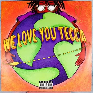 Lil Tecca We Love You Tecca SIGNED Vinyl Orange LP Pre Owned - Picture 1 of 10