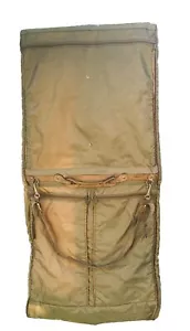 Vintage Hartmann Garment Bag Ballistic Nylon Leather Trim Travel Fold Business - Picture 1 of 14