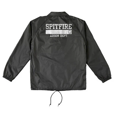 Chaqueta cortavientos Spitfire Wheels Coat Arson Department negra/blanca Foto 1 de 2