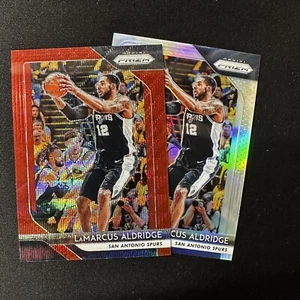Lotto Panini Prizm Ruby Red Wave 2018-19 LaMarcus Aldridge + Silver Prizm #291 - Foto 1 di 3