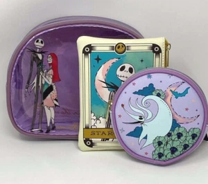 NWT Disney Nightmare Before Christmas 3pc Pen Pencil Travel Makeup Bag Set - Picture 1 of 12