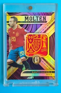 2019-20 Gold Standard Spain Santiago Cazorla team crest Patch 4/19 - Picture 1 of 2