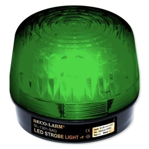 Seco-Larm Enforcer LED Strobe Light, Green Lens (SL-1301-BAQ/G) (c) - Picture 1 of 5