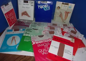 Pre Owned NIps Vintage Lot Agilon & Nylon Stockings Various Sizes Makers - Picture 1 of 5