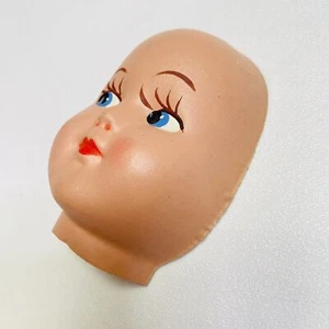 Vintage Fibre-Crafts Baby Doll Head Face Kitschy NOS creepy Dollmaker Arts Craft - Picture 1 of 6