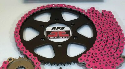 Kit de cadena y piñones para Suzuki GSXR600 2011-2020 Quick Accel rosa RK MAX-X 520 Foto 1 de 4