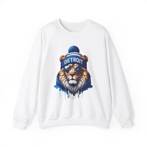 Detroit Lions Football Crewneck Sweatshirt, Game Day Shirt, Lions Fun Gift - Picture 1 of 41