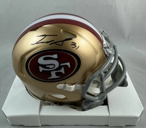MINI CASCO DE VELOCIDAD AUTOGRAFIADO FIRMADO POR ISAAC GUERENDO DE LOS 49ERS CERTIFICADO DE AUTENTICIDAD BAJO TESTIGO - Imagen 1 de 2
