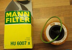 HU6007X Mann Oil Filter for Vauxhall, Opel, SAAB, Daewoo GM