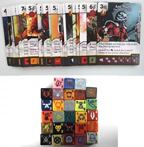 Marvel Dice Masters CUR ~ UNCANNY X-MEN GF Rare Uncommon Common x 2 Karten Würfel SET - Bild 1 von 5